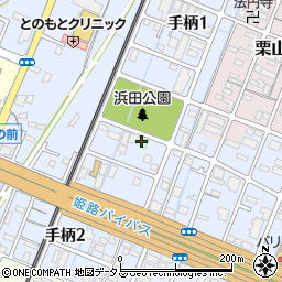 兵庫県姫路市手柄1丁目46周辺の地図