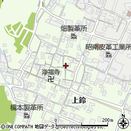 兵庫県姫路市四郷町上鈴161周辺の地図