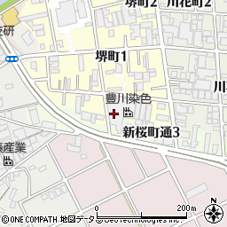 豊川染色周辺の地図