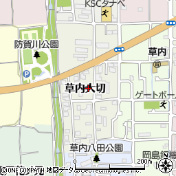 京都府京田辺市草内大切46周辺の地図