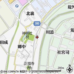 愛知県豊川市瀬木町（古川）周辺の地図