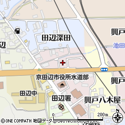 京都府京田辺市興戸犬伏38-1周辺の地図