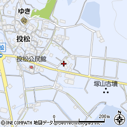 兵庫県加古川市志方町投松521周辺の地図