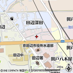 京都府京田辺市興戸犬伏38周辺の地図