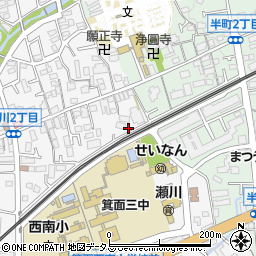 第２サンライフ瀬川周辺の地図