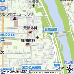 広島県三次市三次町1186周辺の地図