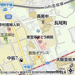兵庫県宝塚市長尾町2周辺の地図