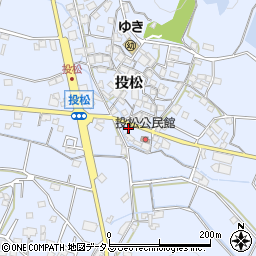 兵庫県加古川市志方町投松501-1周辺の地図