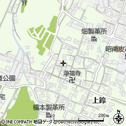 兵庫県姫路市四郷町上鈴133周辺の地図