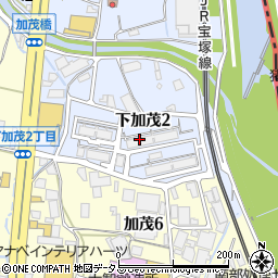 県営川西下加茂高層住宅１号棟周辺の地図