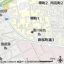 愛知県豊川市堺町1丁目55周辺の地図