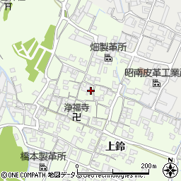 兵庫県姫路市四郷町上鈴186周辺の地図