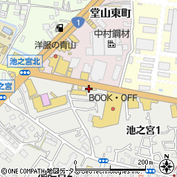 トヨタカローラ大阪枚方中央店周辺の地図