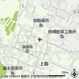 兵庫県姫路市四郷町上鈴162周辺の地図