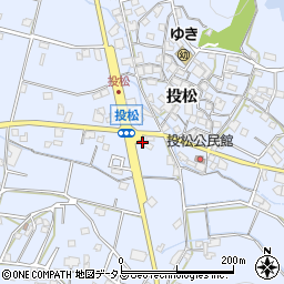 兵庫県加古川市志方町投松424周辺の地図