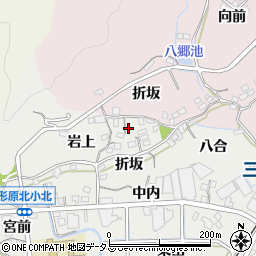 愛知県蒲郡市金平町折坂21-2周辺の地図
