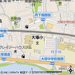 愛知県蒲郡市大塚町大門周辺の地図