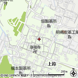兵庫県姫路市四郷町上鈴148周辺の地図