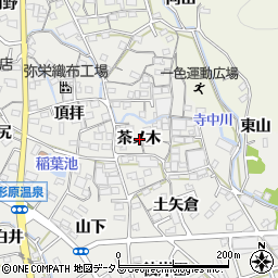 愛知県蒲郡市金平町茶ノ木周辺の地図