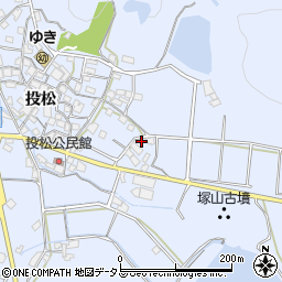 兵庫県加古川市志方町投松523周辺の地図