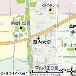 京都府京田辺市草内大切26周辺の地図