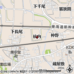 愛知県蒲郡市大塚町杭内周辺の地図