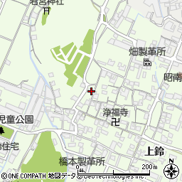 兵庫県姫路市四郷町上鈴115-2周辺の地図