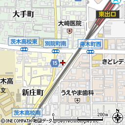 リパーク茨木新庄町第４駐車場周辺の地図