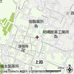 兵庫県姫路市四郷町上鈴157-2周辺の地図