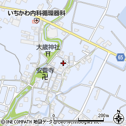 兵庫県加古川市志方町上冨木749-1周辺の地図