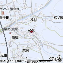 京都府綴喜郡井手町多賀蛇谷周辺の地図