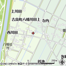 愛知県西尾市吉良町八幡川田上17周辺の地図