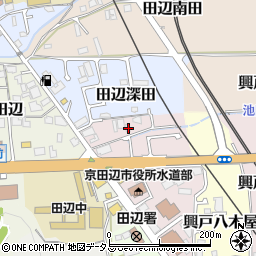 京都府京田辺市興戸犬伏49周辺の地図