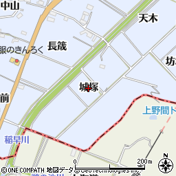 愛知県常滑市坂井（城塚）周辺の地図