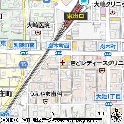 大阪府茨木市舟木町2周辺の地図