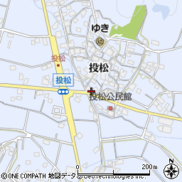 兵庫県加古川市志方町投松359周辺の地図