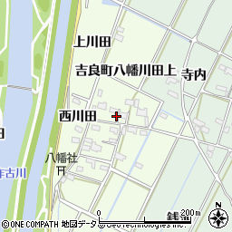 愛知県西尾市吉良町八幡川田上45周辺の地図