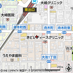 大阪府茨木市舟木町4周辺の地図