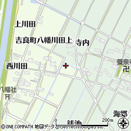 愛知県西尾市吉良町八幡川田上18-1周辺の地図