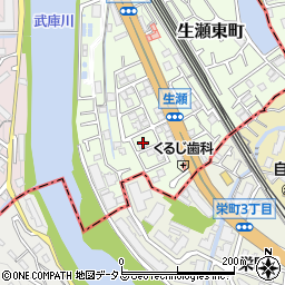 兵庫県西宮市生瀬東町周辺の地図