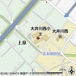 焼津市立大井川西小学校周辺の地図