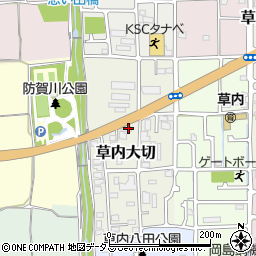 京都府京田辺市草内大切41周辺の地図