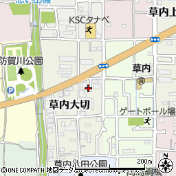 京都府京田辺市草内大切49周辺の地図
