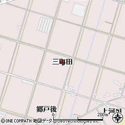 愛知県西尾市一色町池田三町田周辺の地図