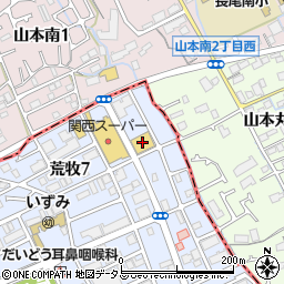 サーバ伊丹荒牧店周辺の地図