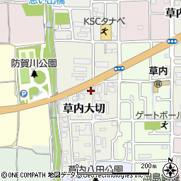京都府京田辺市草内大切40周辺の地図
