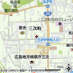 広島県三次市三次町1685周辺の地図