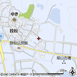 兵庫県加古川市志方町投松98周辺の地図