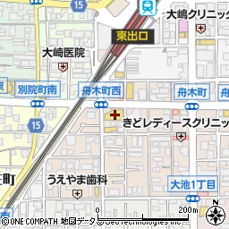 加圧ボディスタジオＢＥＺＥＬオアシス茨木店周辺の地図