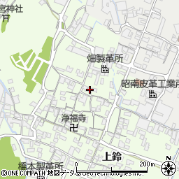 兵庫県姫路市四郷町上鈴151周辺の地図